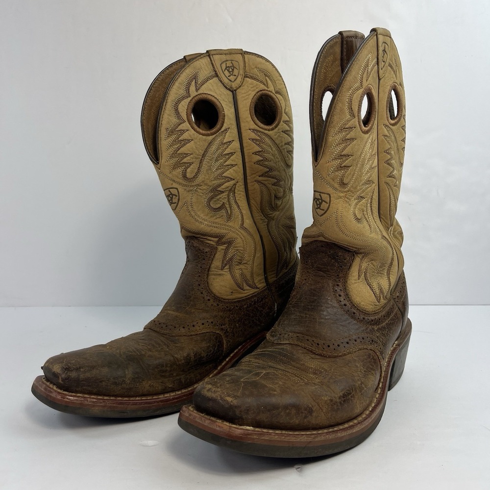 Ariat Heritage Roughstock Men's Size 7D Western Cowboy Boots Brown 10002230
